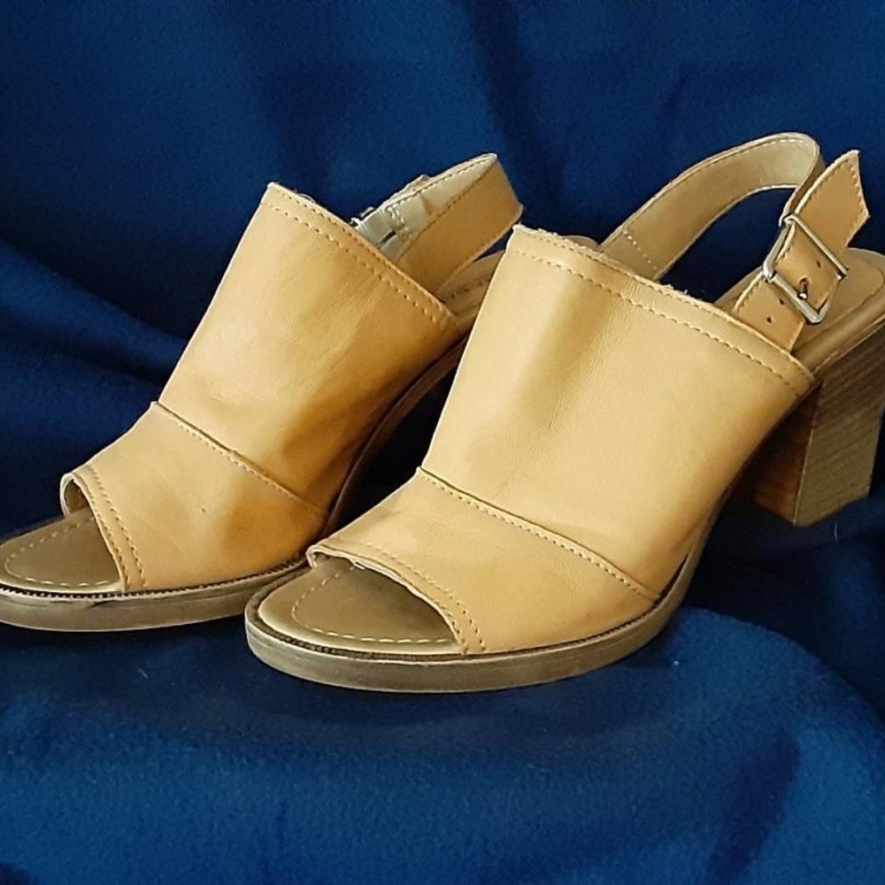 Tan wedge Heeled Sandals